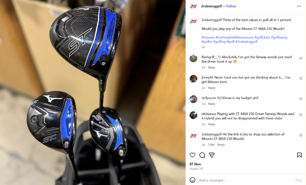 2nd swing golf instagram