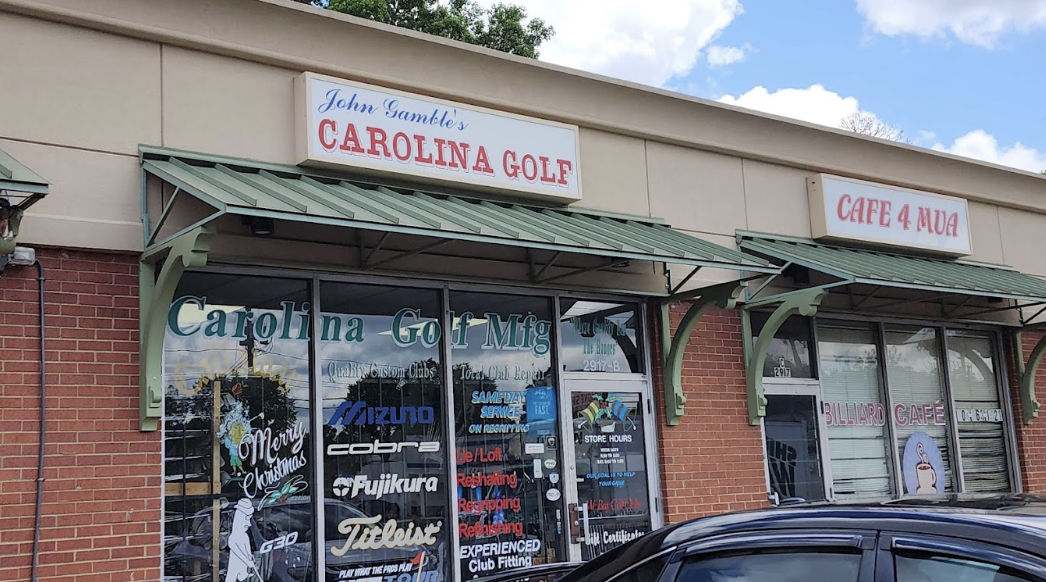 Carolina golf manufacturing storefront in Charlotte, NC