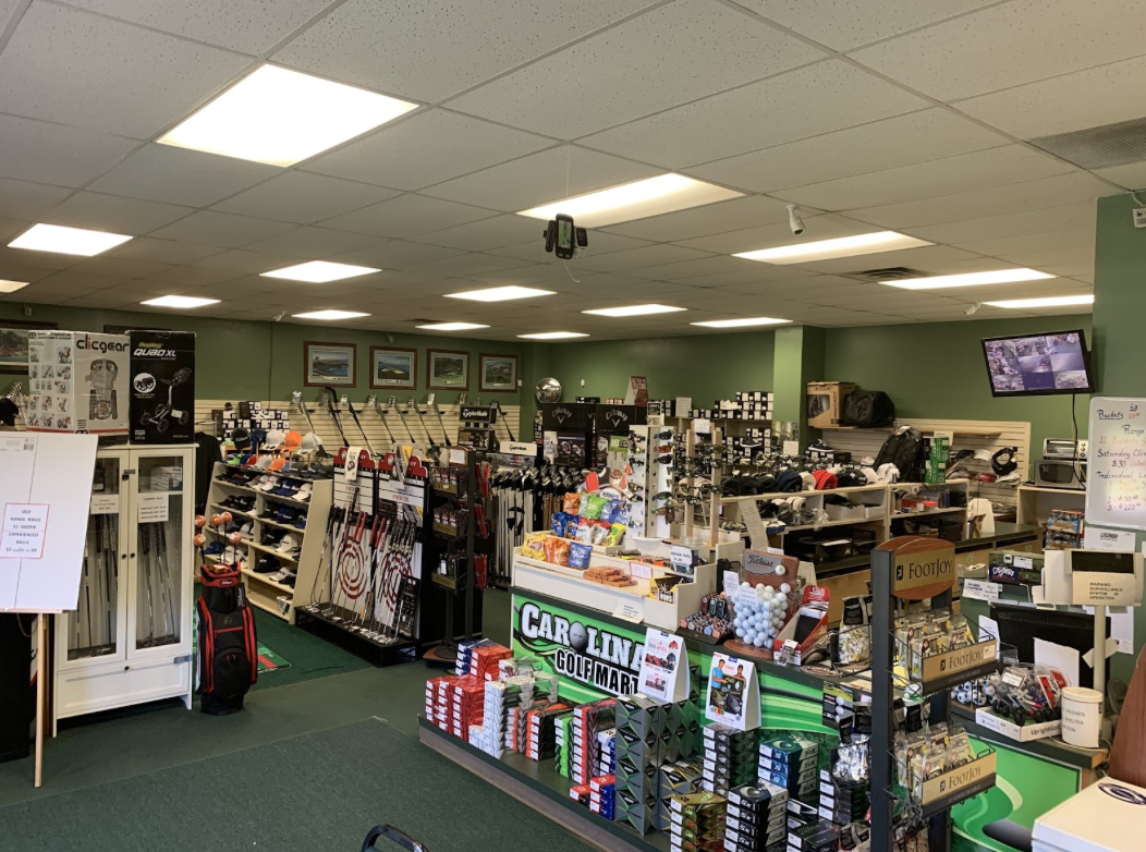 Inside Carolina golf mart golf shop