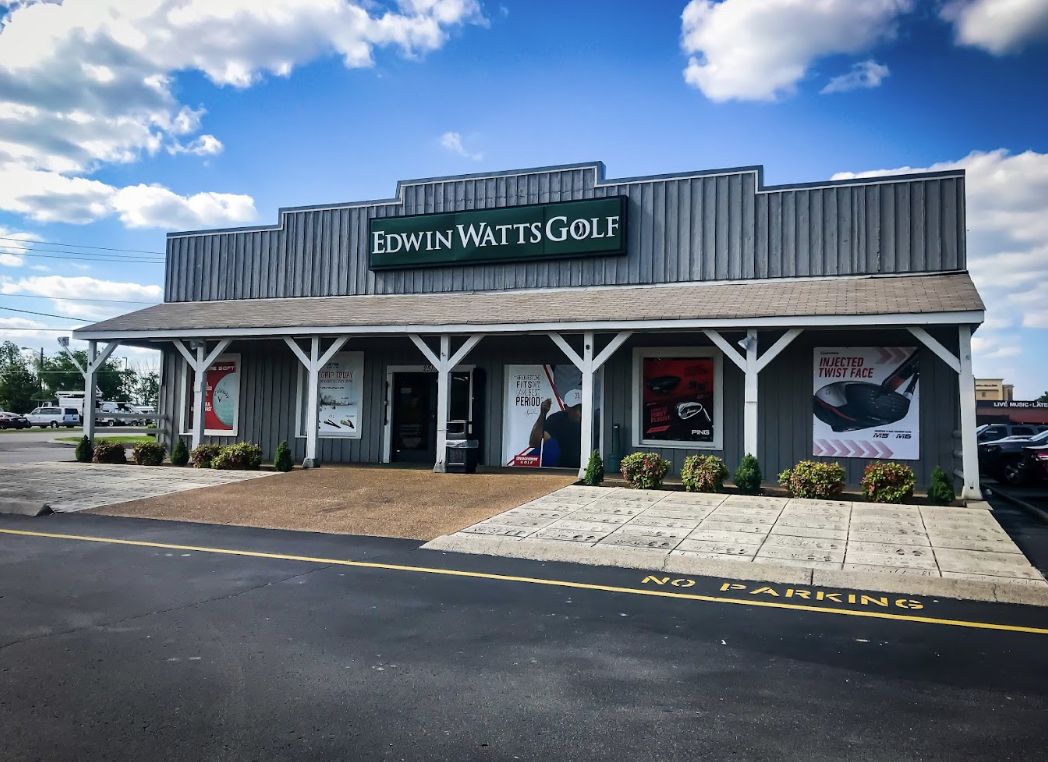 storefront of Edwin Watts golf store in Music Valley Village