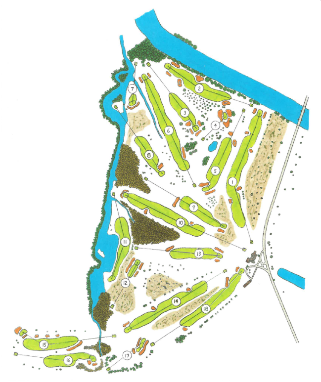 The original layout for The Winter Club in 1926