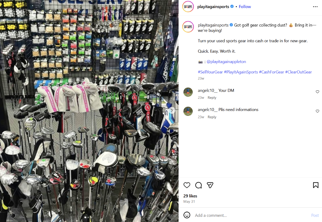 play it again sports instagram atlanta