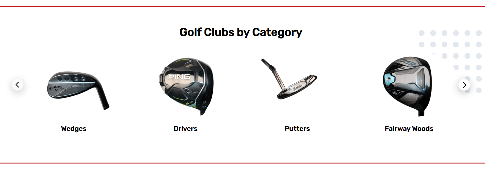 a screenshot from the StickHawk website showing their most popular club categories