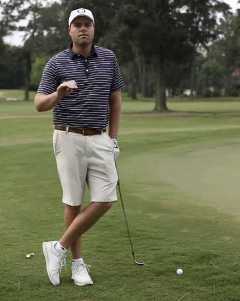 Austin Wylie on the green in San Antonio