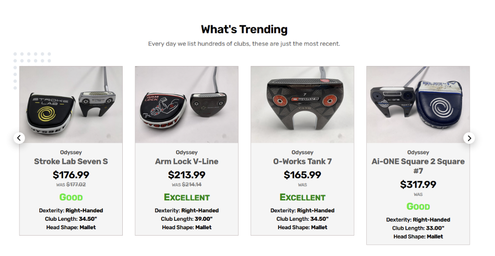 What's Trending on the Stickhawk golf gear website