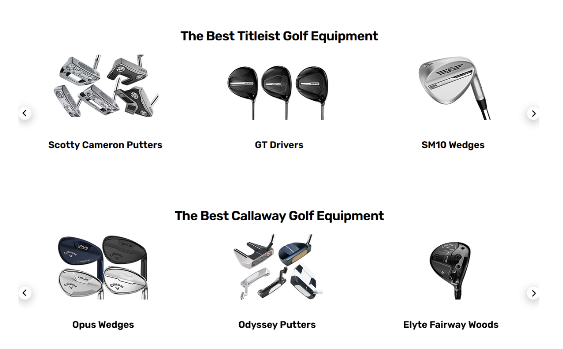 top rated titleist golf gear on stickhawk