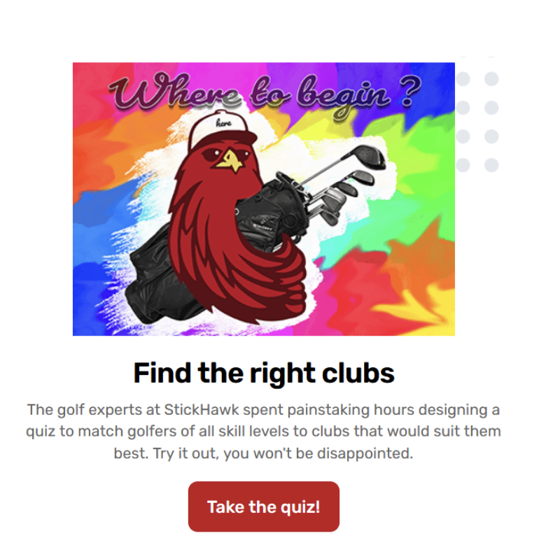 Stickhawk used golf clubs quiz